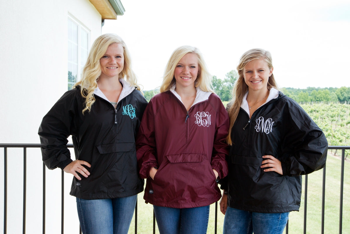 Monogrammed Charles River Apparel Heathered Fleece Jacket – Pretty Personal  Gifts