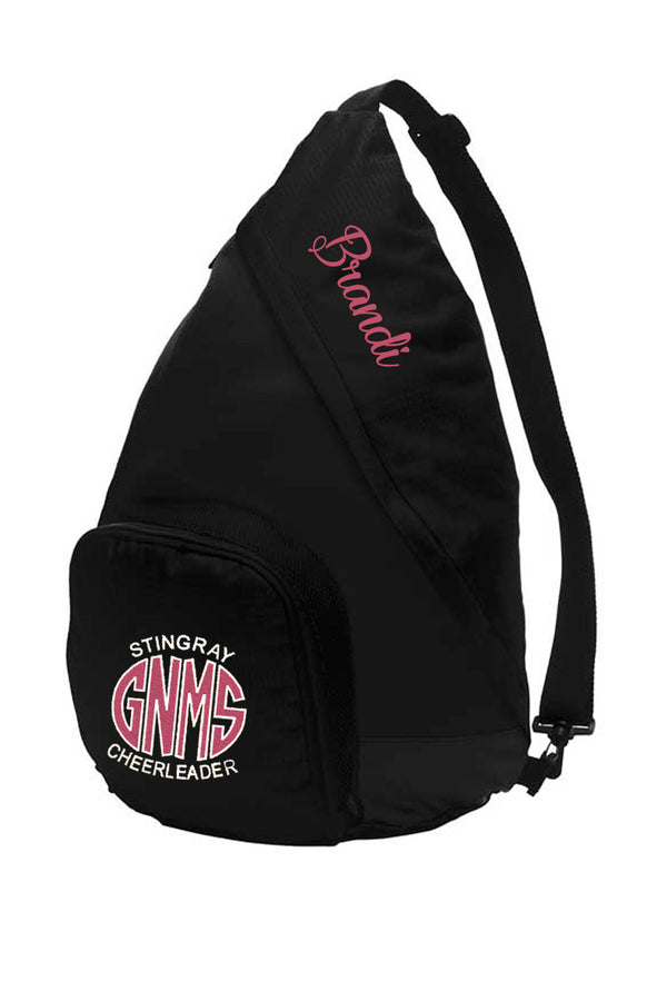 Custom Black Sling Bag for GNMS Cheer