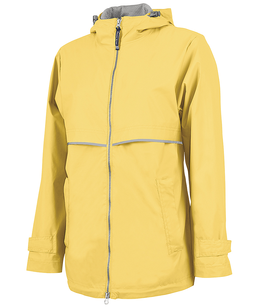 Monogrammed Full-Zip New Englander Women's Rain Jacket