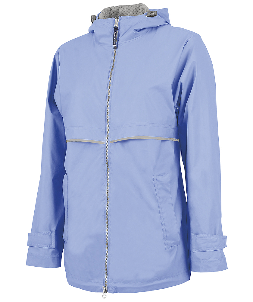 Monogrammed Full-Zip New Englander Women's Rain Jacket