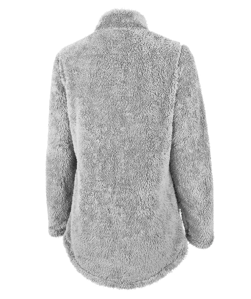 Buy Monogrammed Grey Women's Newport Full Zip Sherpa Fleece Jacket