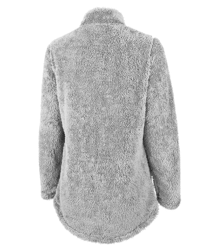 Buy Monogrammed Grey Women's Newport Full Zip Sherpa Fleece Jacket