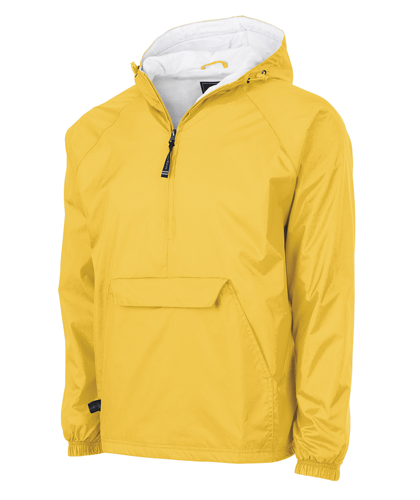 Monogrammed Lined Pullover Rain Jacket