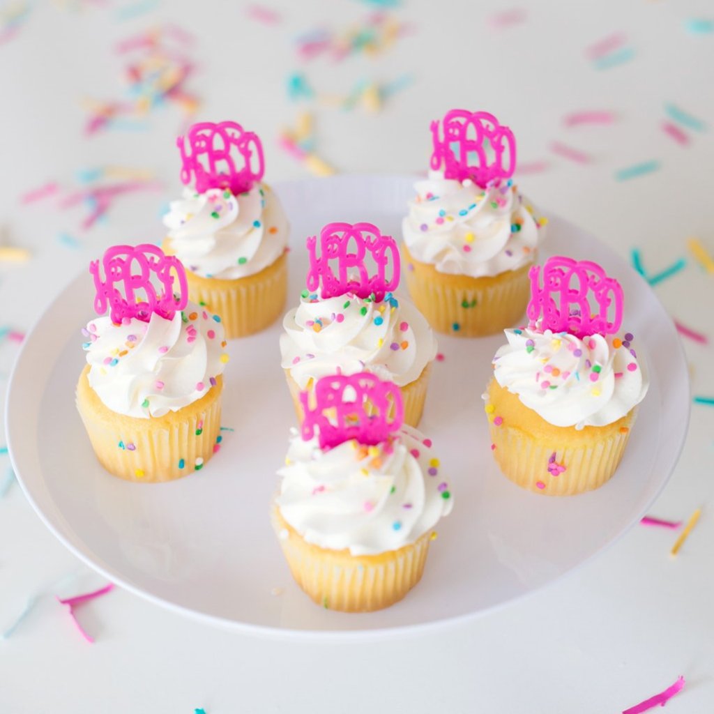 Monogram Cupcake Toppers (6)