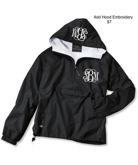 Monogrammed Youth Half Zip Jacket By Charles River Apparel
