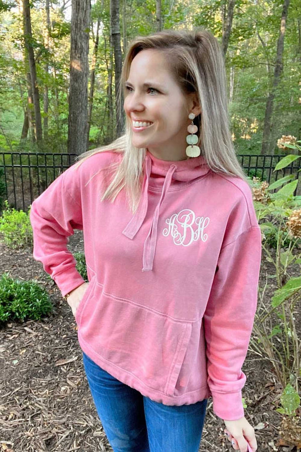Personalized Women's Laconia Hooded Sweatshirt - Crystal Pink