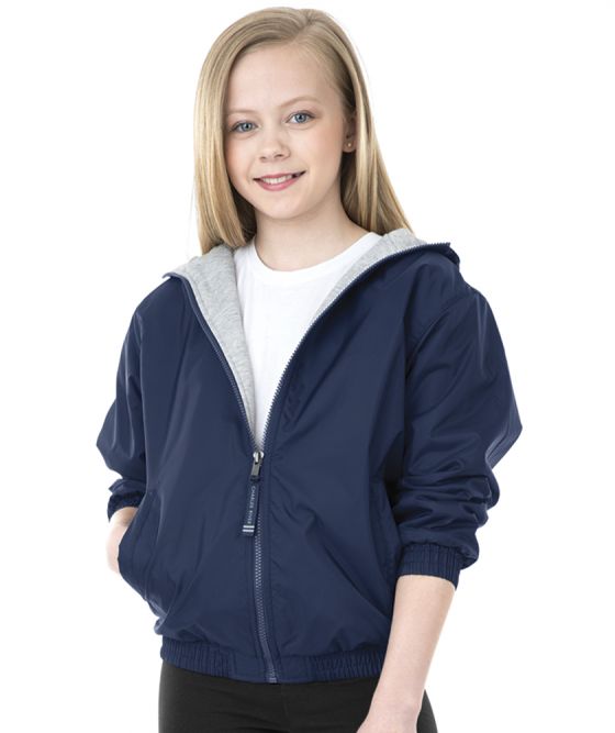 Monogrammed Youth Full Zip Performer Jacket By Charles River Apparel