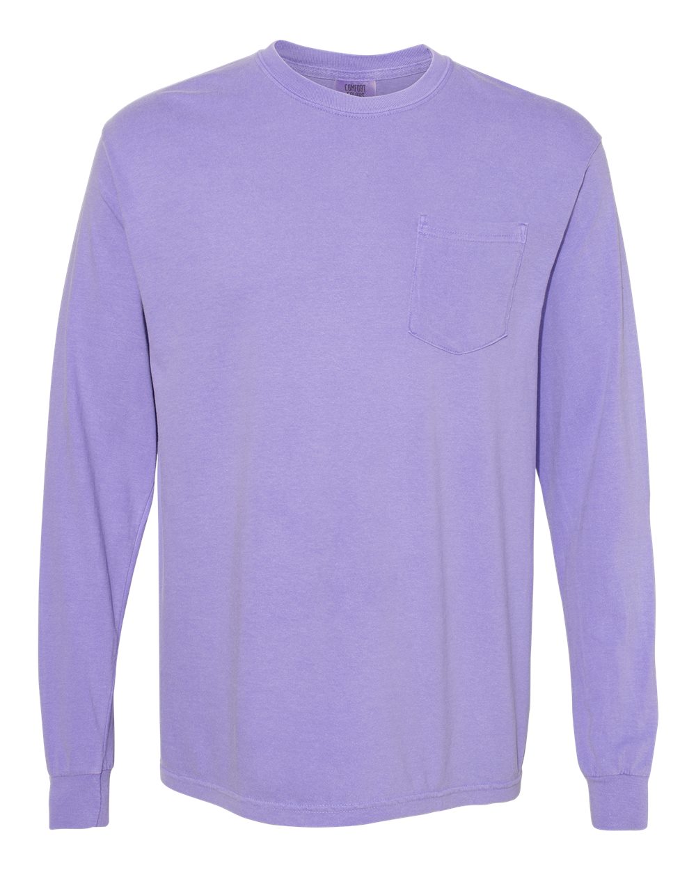 Monogrammed Comfort Colors Long Sleeve Pocket Tee