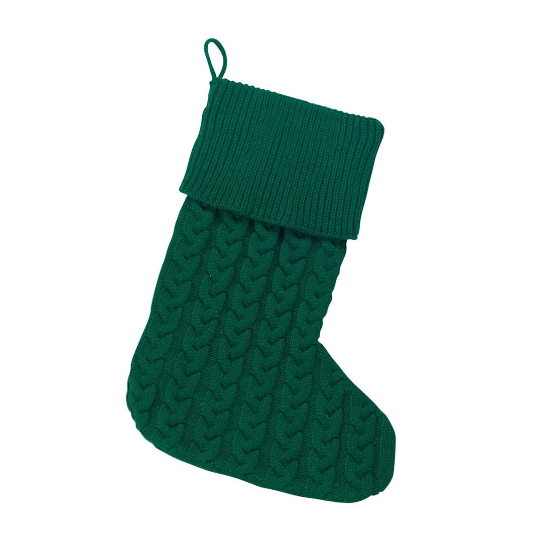 Personalized Hunter Green Knit Stocking