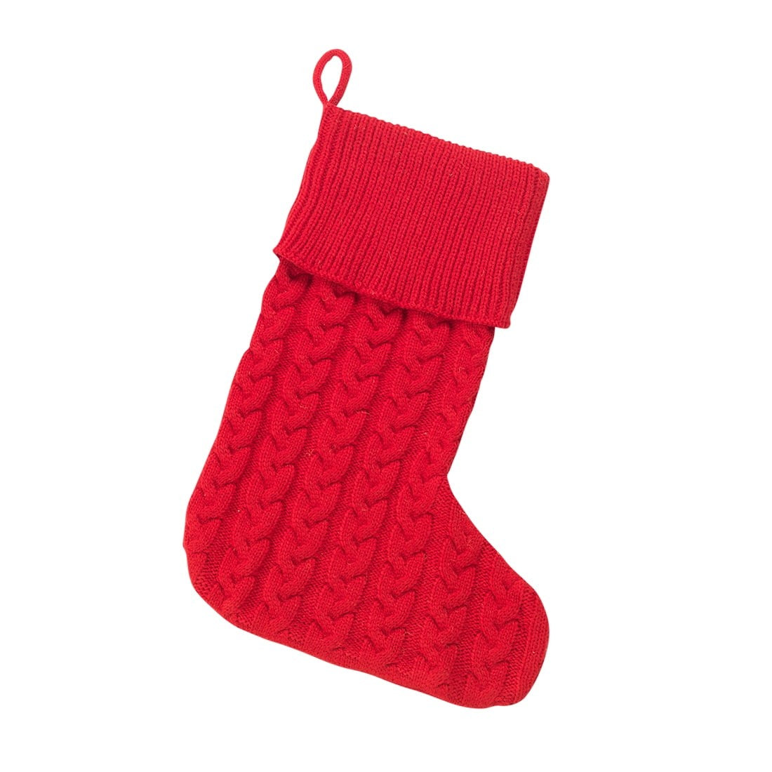 Personalized Red Knit Stocking