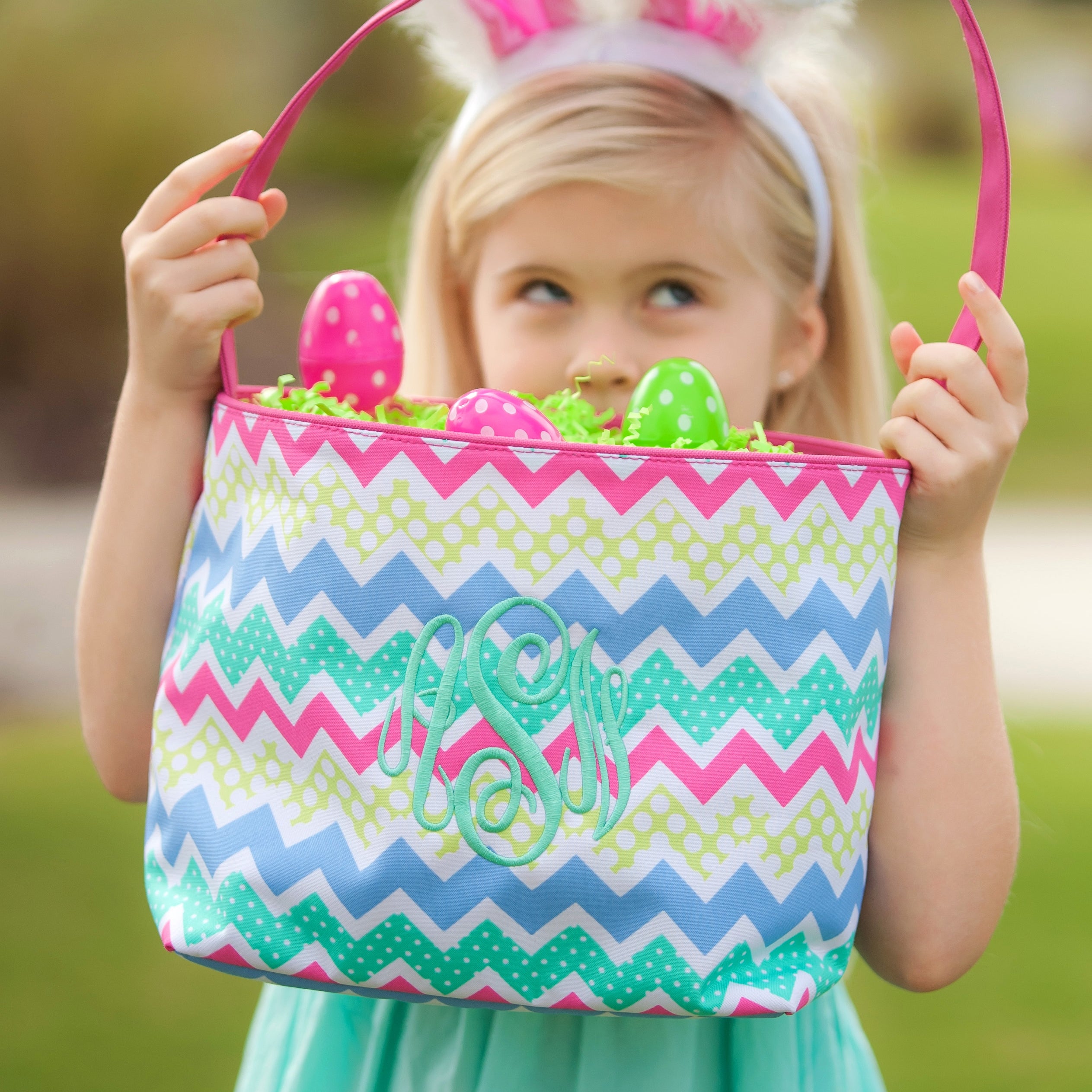 Monogrammed Zaggie Maggie Easter Bucket
