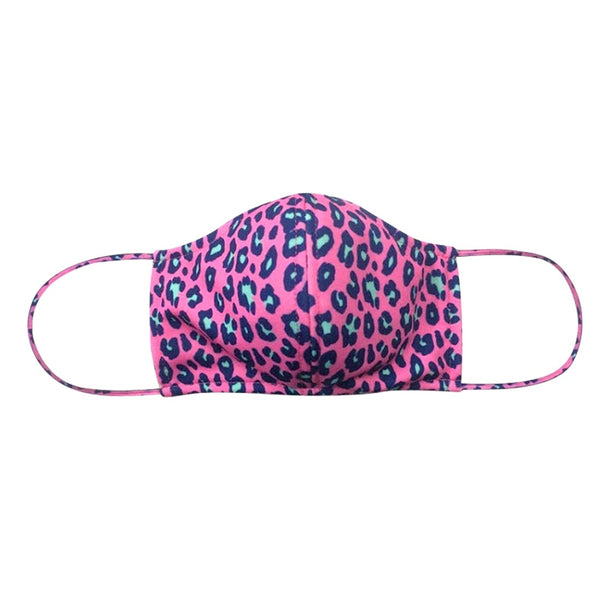 Pink Leopard Adjustable Adult Face Mask