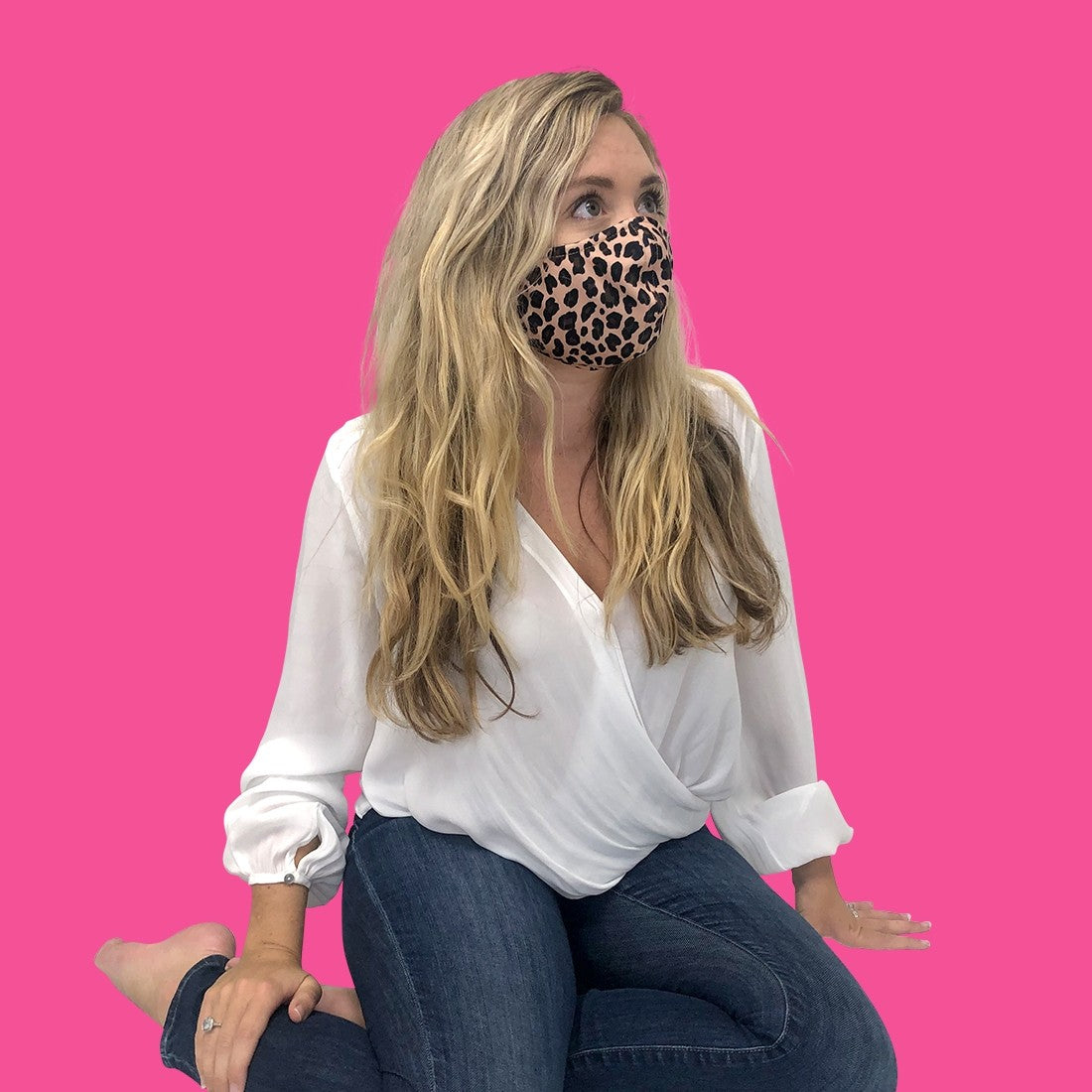 Wild Side Leopard Print Adjustable Adult Face Mask