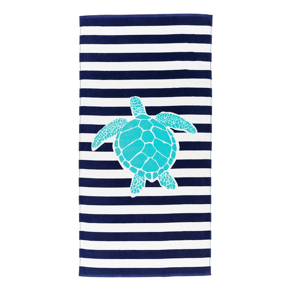 Turtle Stripe Beach Towel